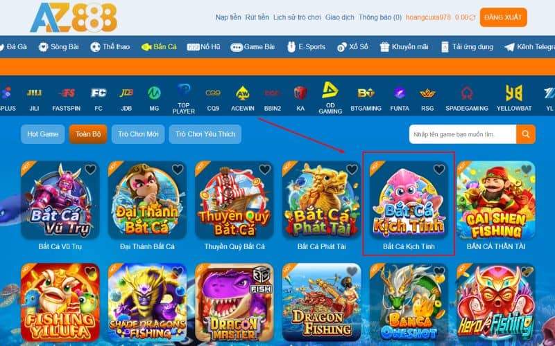 Các bước tham gia trò chơi bắn cá bắt cá kịch tính tại AZ888 Các bước tham gia trò chơi bắn cá bắt cá kịch tính tại AZ888