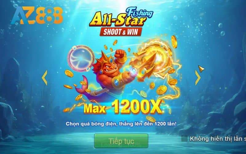 Dàn sao đánh cá là trò chơi bắn cá nhận thưởng thú vị tại AZ888